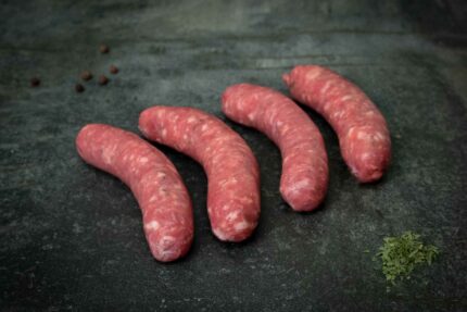 Regionale Salsiccia vom Duroc-Schwein auf Schieferplatte für Gezer Gastronomie-Kunden.