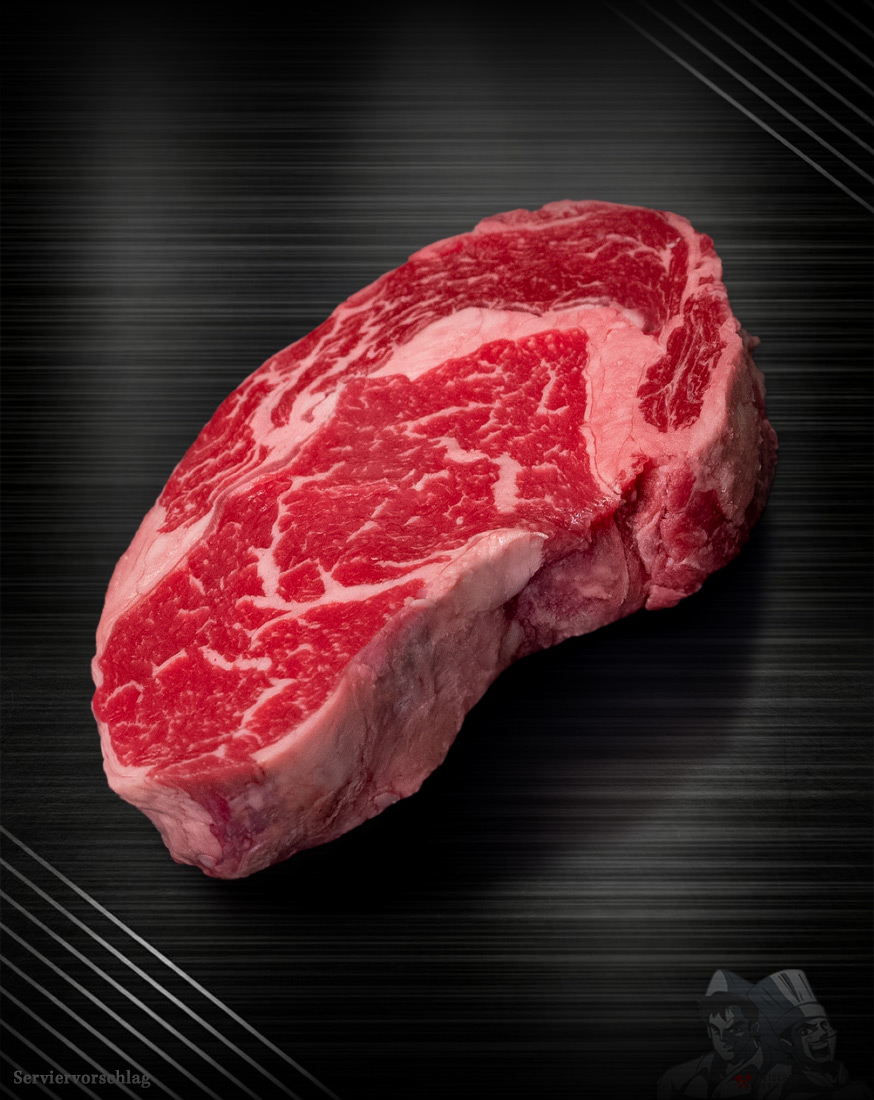 Ribeye Steak Creekstone Farms – roh mit Marmorierung