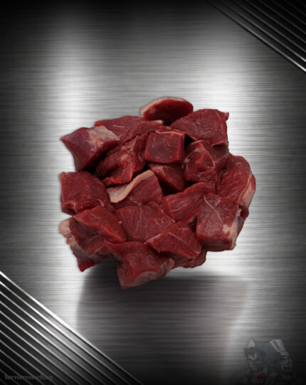 Rindergulasch aus Pommern roh